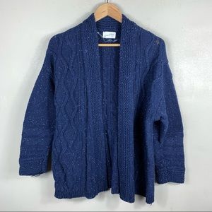 Universal Thread Knit Blue & White Cardigan